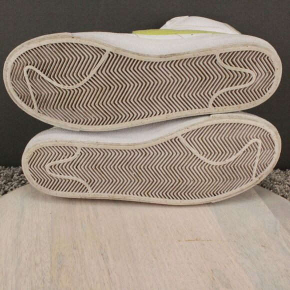 Nike Blazer Mid 77 Jumbo Sneakers Youth 6.5 White Yellow Blue Retro High Top - Picture 9 of 11